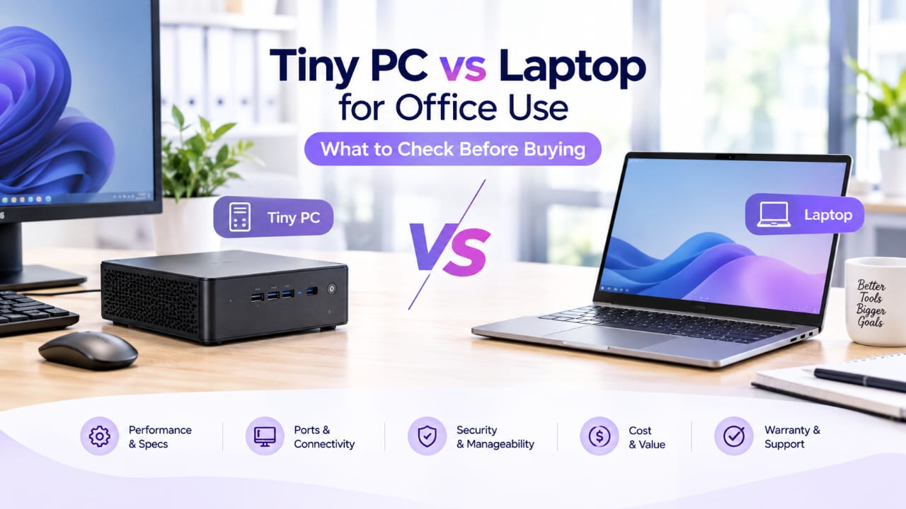 Tiny PC vs Laptop for Office Use: What to Check Before Buying