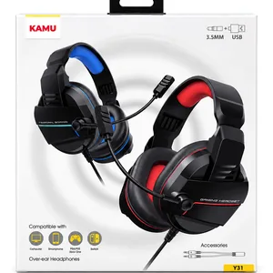 KAMU Y31 Gaming Headset with Microphone – 3.5mm + USB — image 1